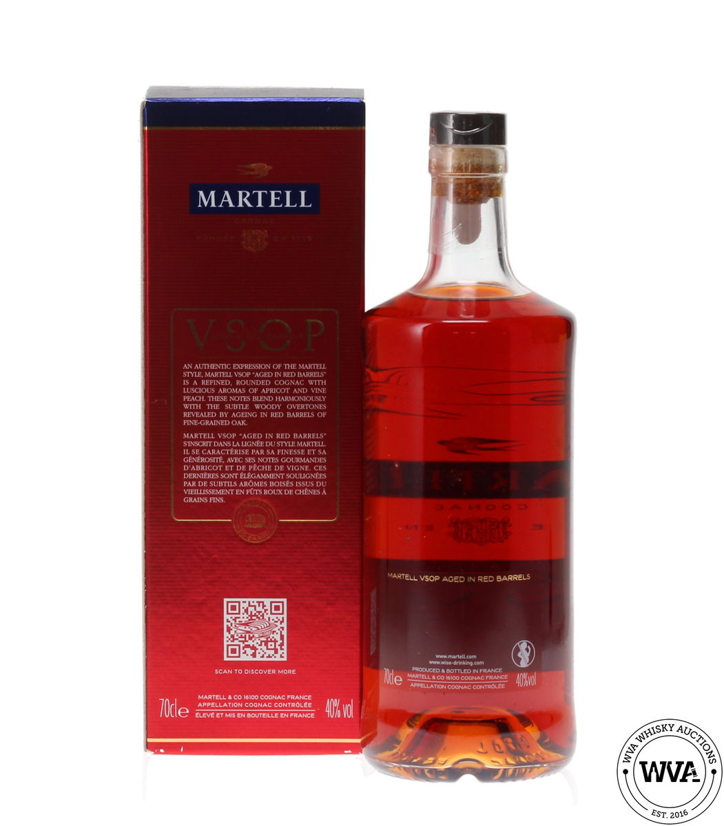 MARTELL V.S.O.P COGNAC AGED IN RED BARRELS