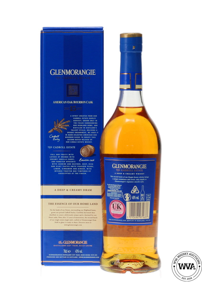 GLENMORANGIE 15 YEAR OLD - THE CADBOLL ESTATE BATCH NO.2