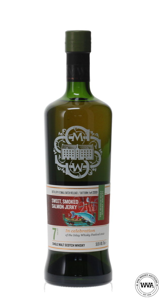 BUNNAHABHAIN 7 YEAR OLD SMWS SMALL BATCH RELEASE - ISLAY WHISKY FESTIVAL 2021 - SWEET, SMOKED SALMON JERKY