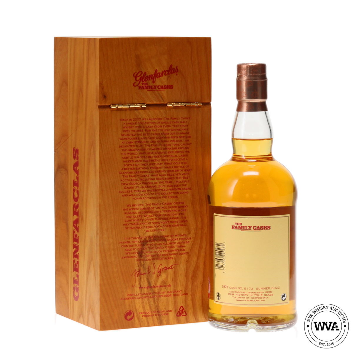 GLENFARCLAS 1977 FAMILY CASK #6173