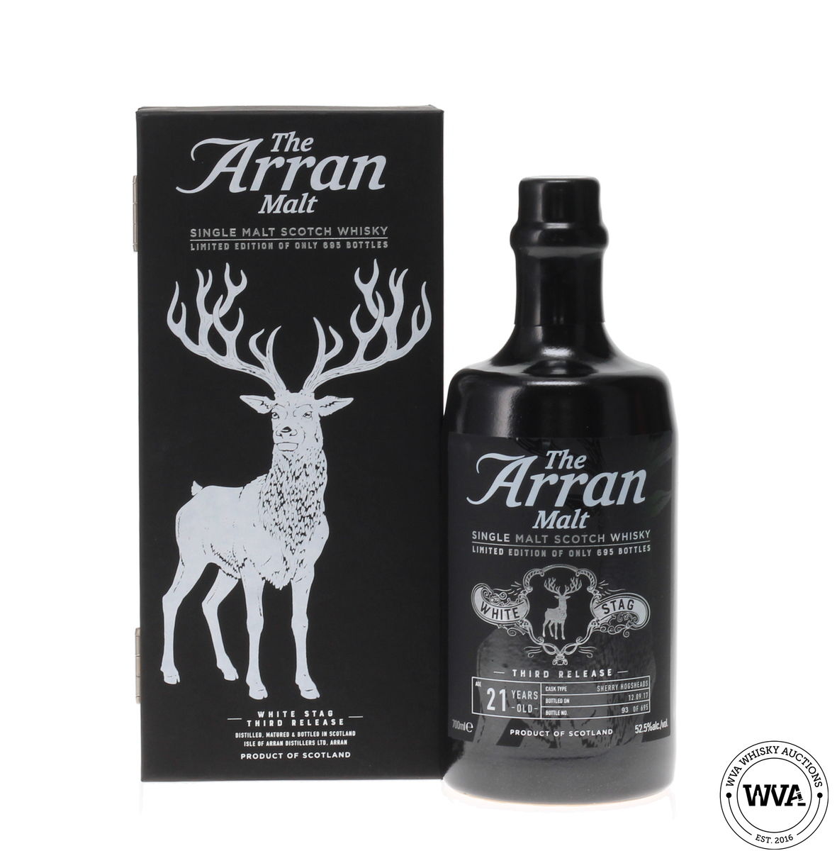 ARRAN 21 YEAR OLD WHITE STAG - 3RD RELEASE
