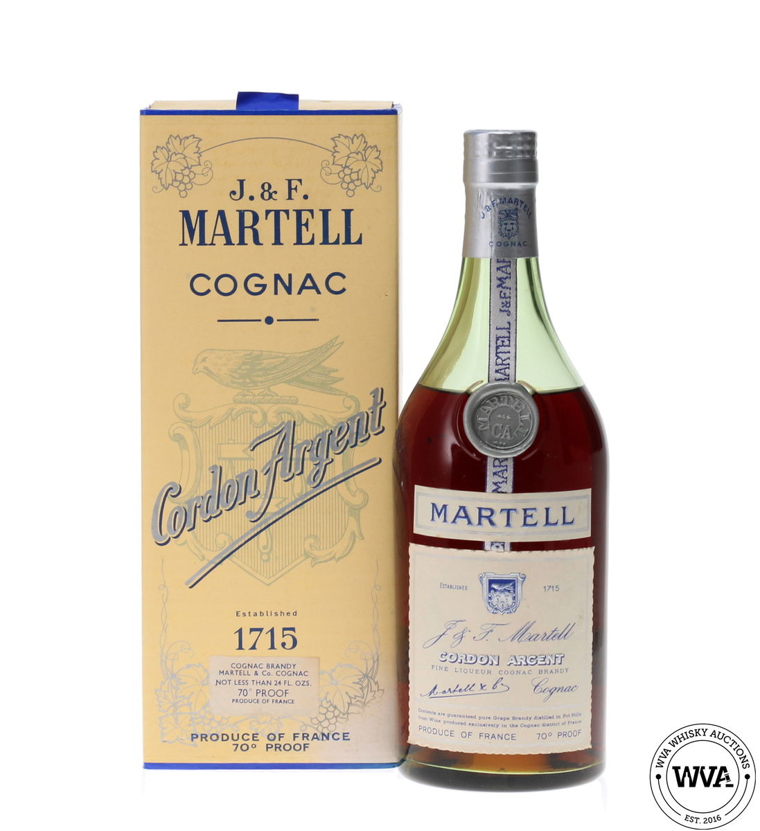 MARTELL CORDON ARGENT 1970'S