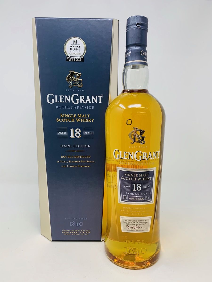 GLEN GRANT 18 YEAR OLD RARE EDITION 1 LITRE 