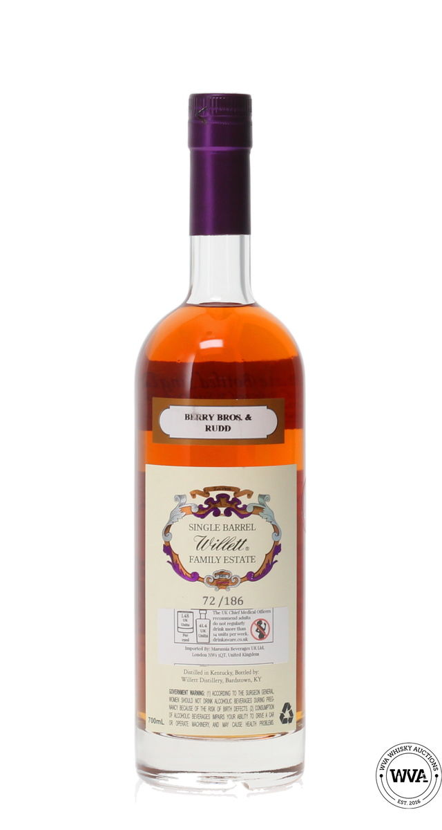 WILLETT 6 YEAR OLD #2232 SINGLE BARREL BOURBON FOR BERRY BROS & RUDD