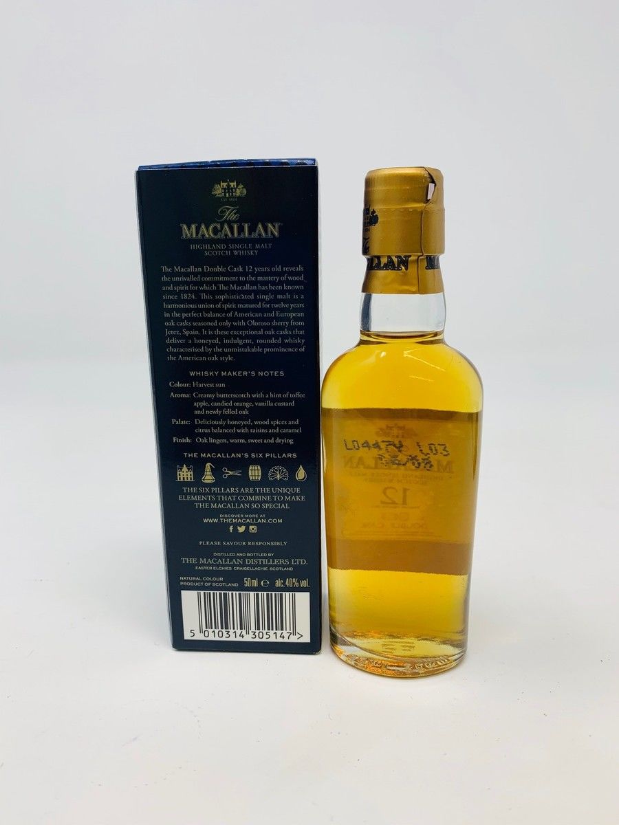 THE MACALLAN 12 YEAR OLD DOUBLE CASK MINIATURE 5CL