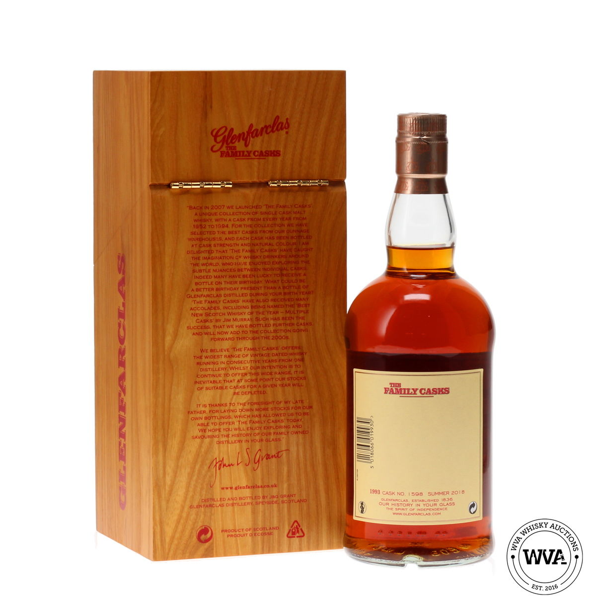 GLENFARCLAS 1993 FAMILY CASK #1598