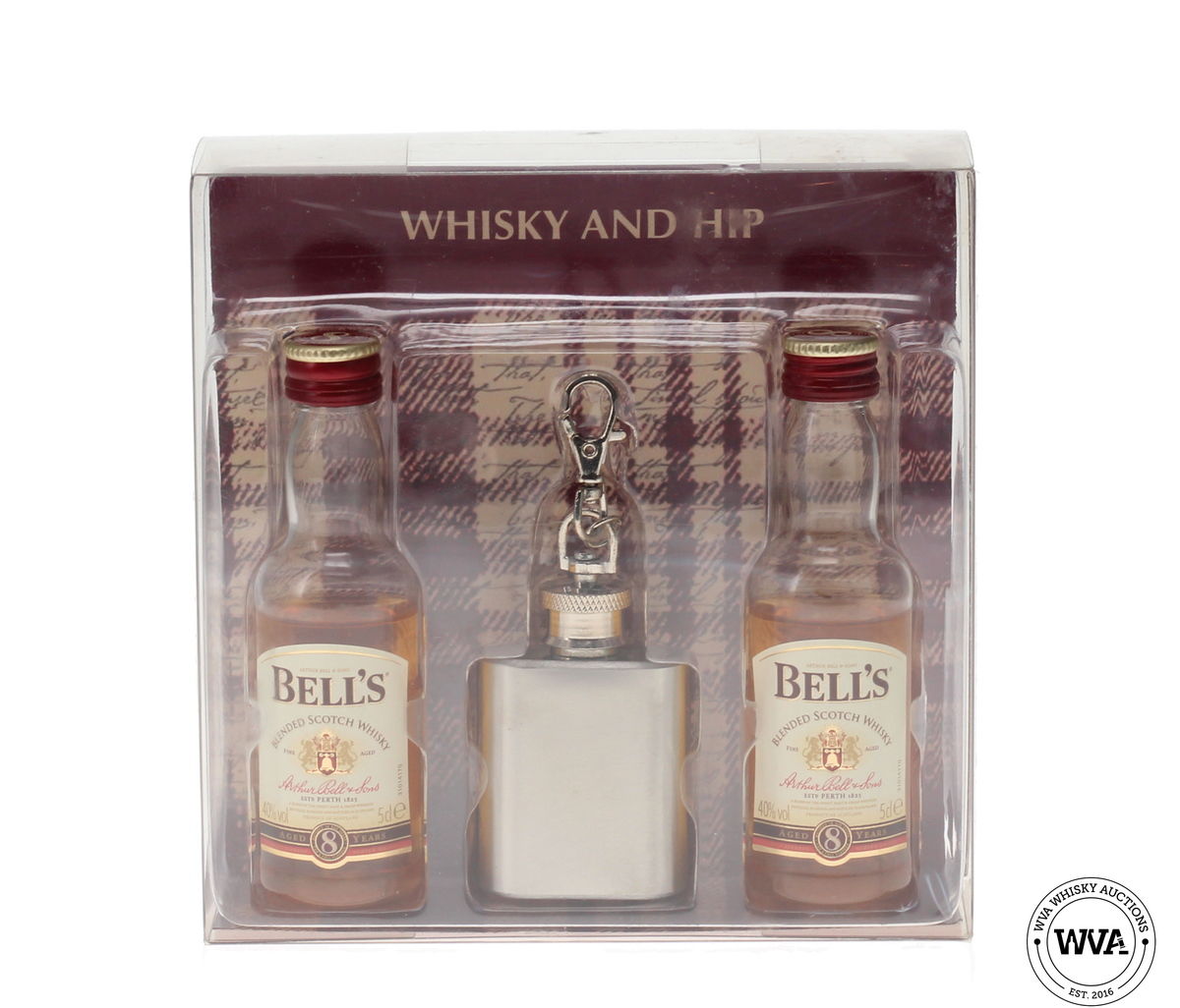 BELLS WHISKY MINIATURES & HIP FLASK