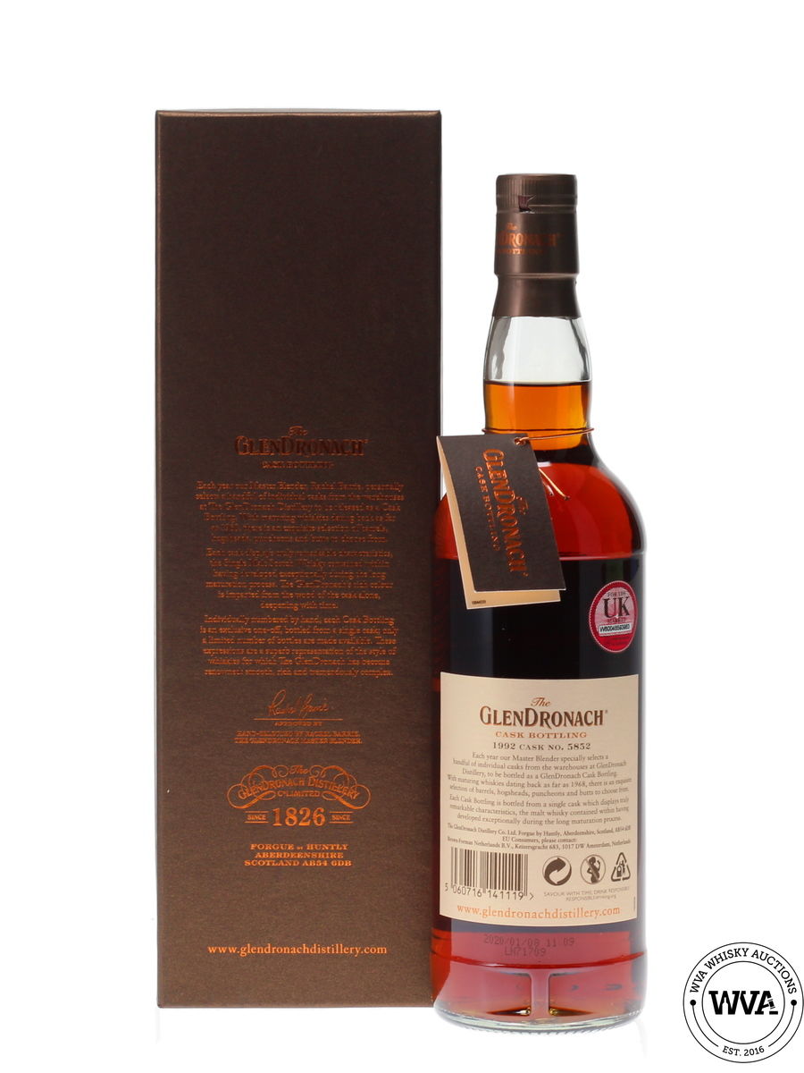 GLENDRONACH 27 YEAR OLD 1992 SINGLE CASK #5852