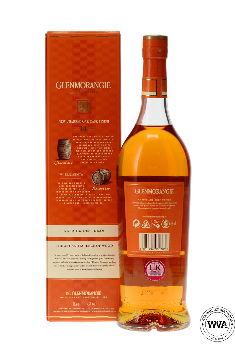 GLENMORANGIE THE ELEMENTA 14 YEAR OLD CHARRED OAK CASK FINISH