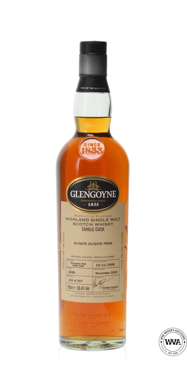GLENGOYNE 12 YEAR OLD PRIVATE CASK - EUROPEAN OAK REFILL #2228
