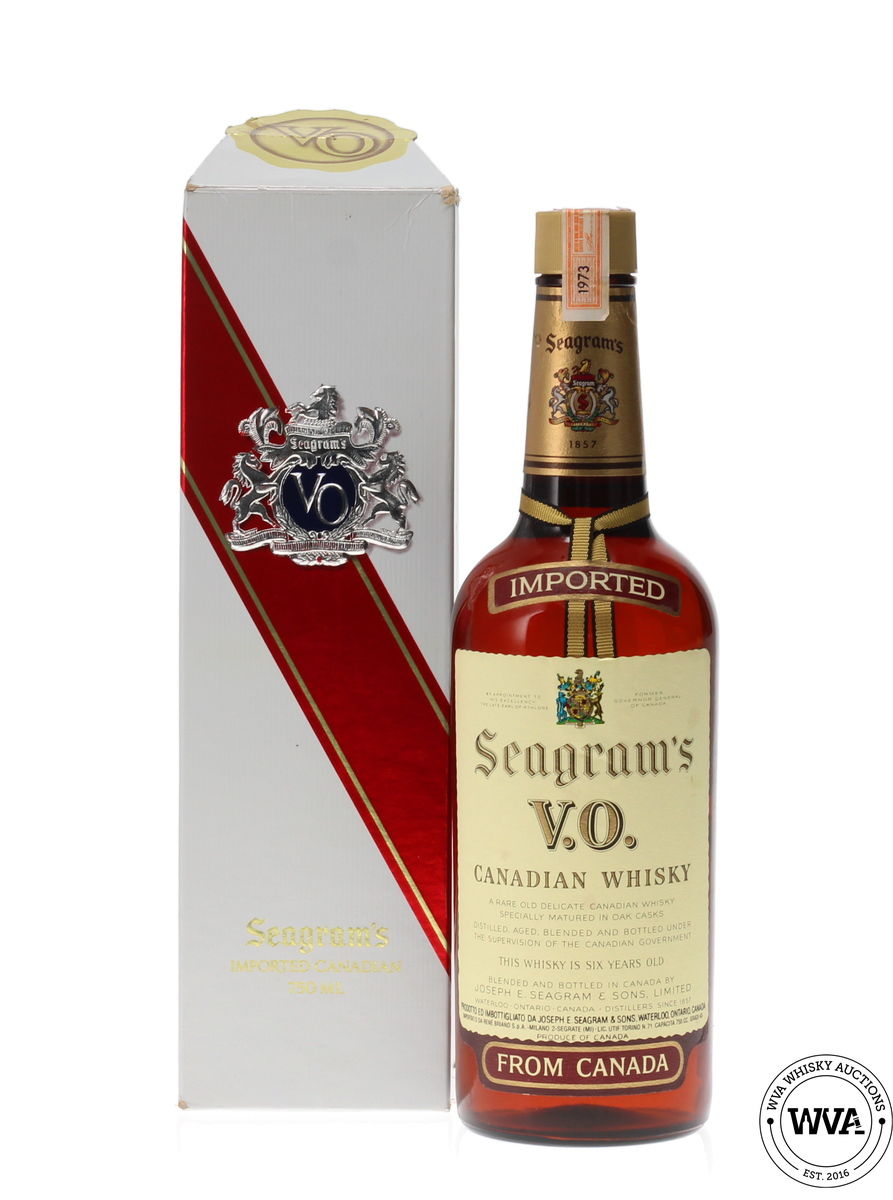 SEAGRAMS V.O 6 YEAR OLD 1973 CANADIAN WHISKY