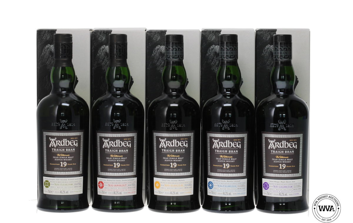 ARDBEG 19 YEAR OLD TRAIGH BHAN SET 1-5
