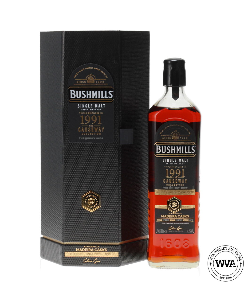 BUSHMILLS 1991 MADEIRA CASK FINISH - THE CAUSEWAY COLLECTION - WHISKY SHOP EXCLUSIVE