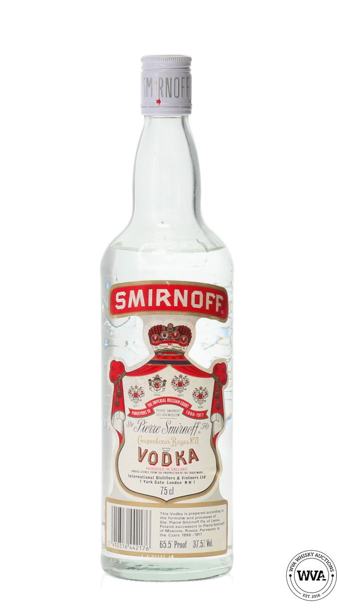 SMIRNOFF RED LABEL VODKA 1980's