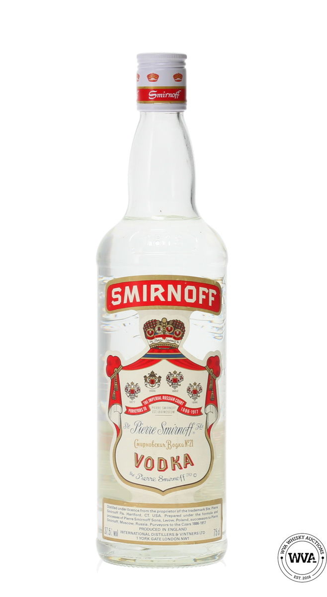 SMIRNOFF RED LABEL VODKA 1980's