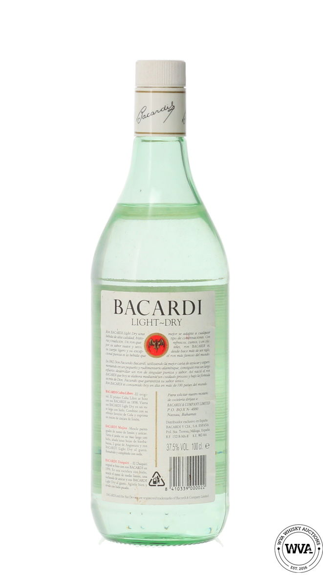 BACARDI SUPERIOR RUM 1980'S