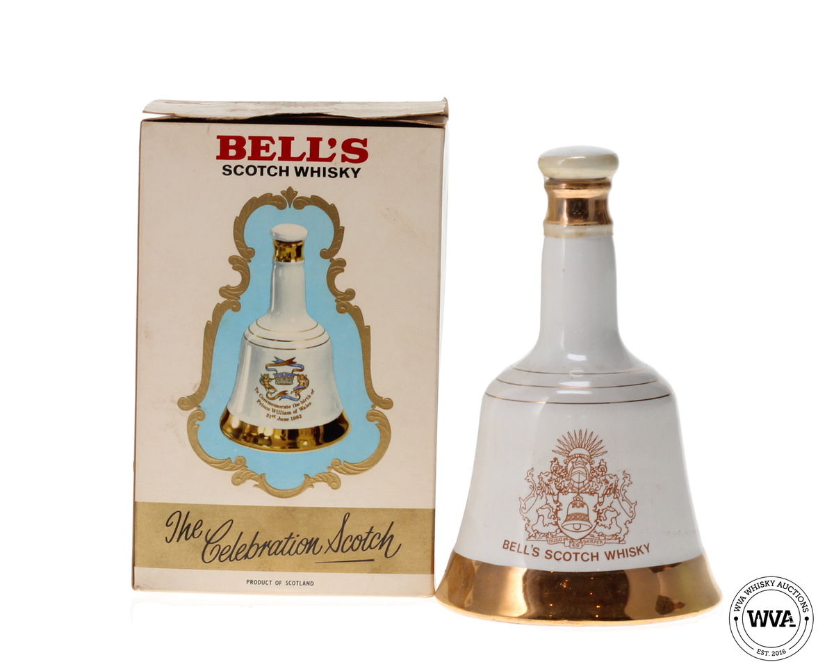 BELLS DECANTER "CELEBRATING THE BIRTH OF PRINCE WILLIAM OF WALES"