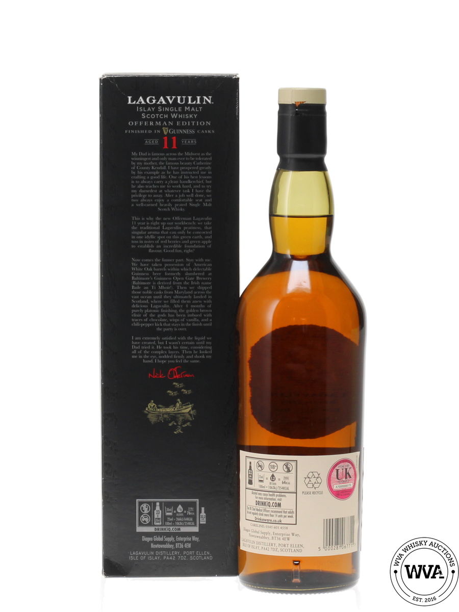 LAGAVULIN 11 YEAR OLD "OFFERMAN EDITION" - GUINNESS CASK