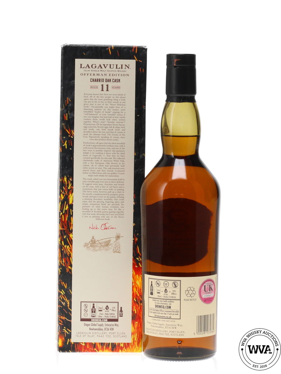 LAGAVULIN 11 YEAR OLD "OFFERMAN EDITION" CHARRED OAK CASK