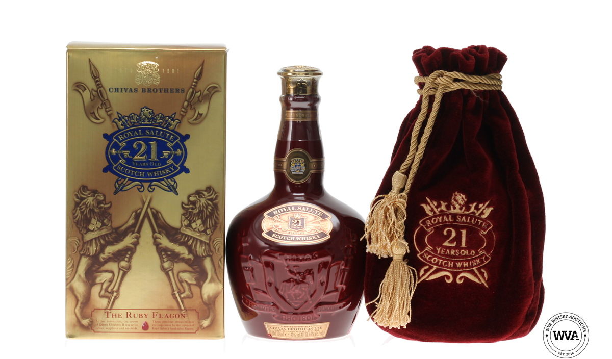 CHIVAS 21 YEAR OLD ROYAL SALUTE RUBY FLAGON