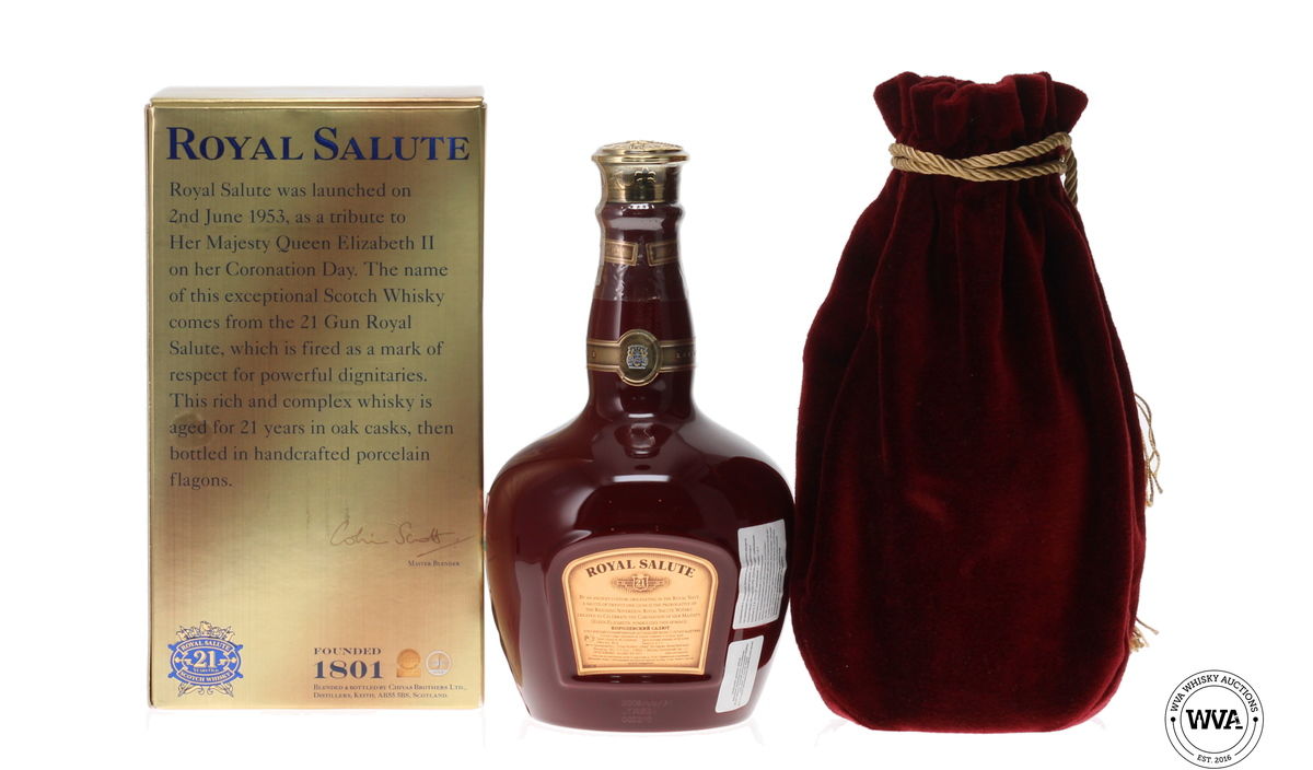 CHIVAS 21 YEAR OLD ROYAL SALUTE RUBY FLAGON