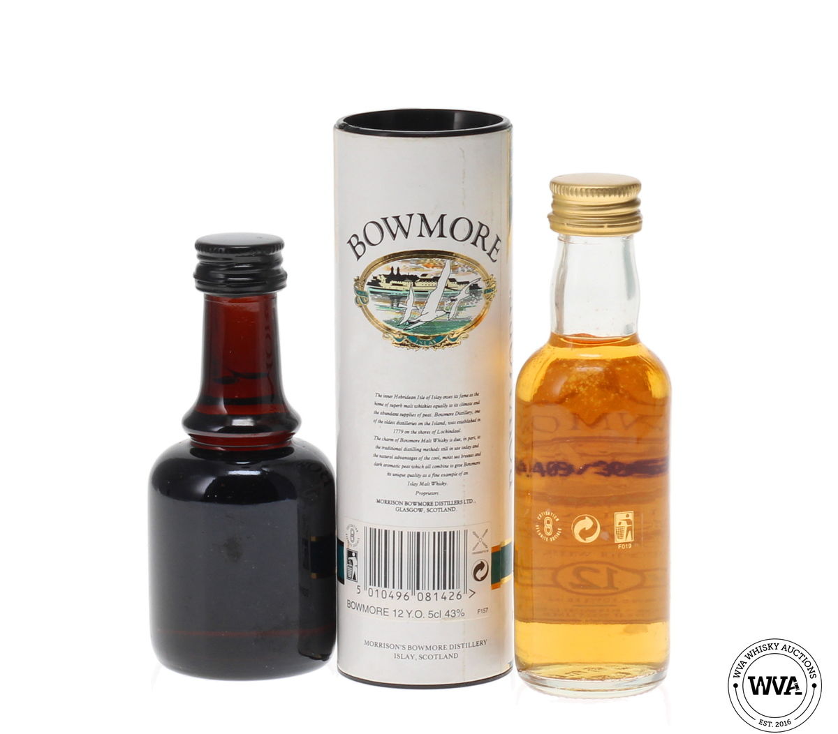 BOWMORE 12 YEAR OLD MINIATURES