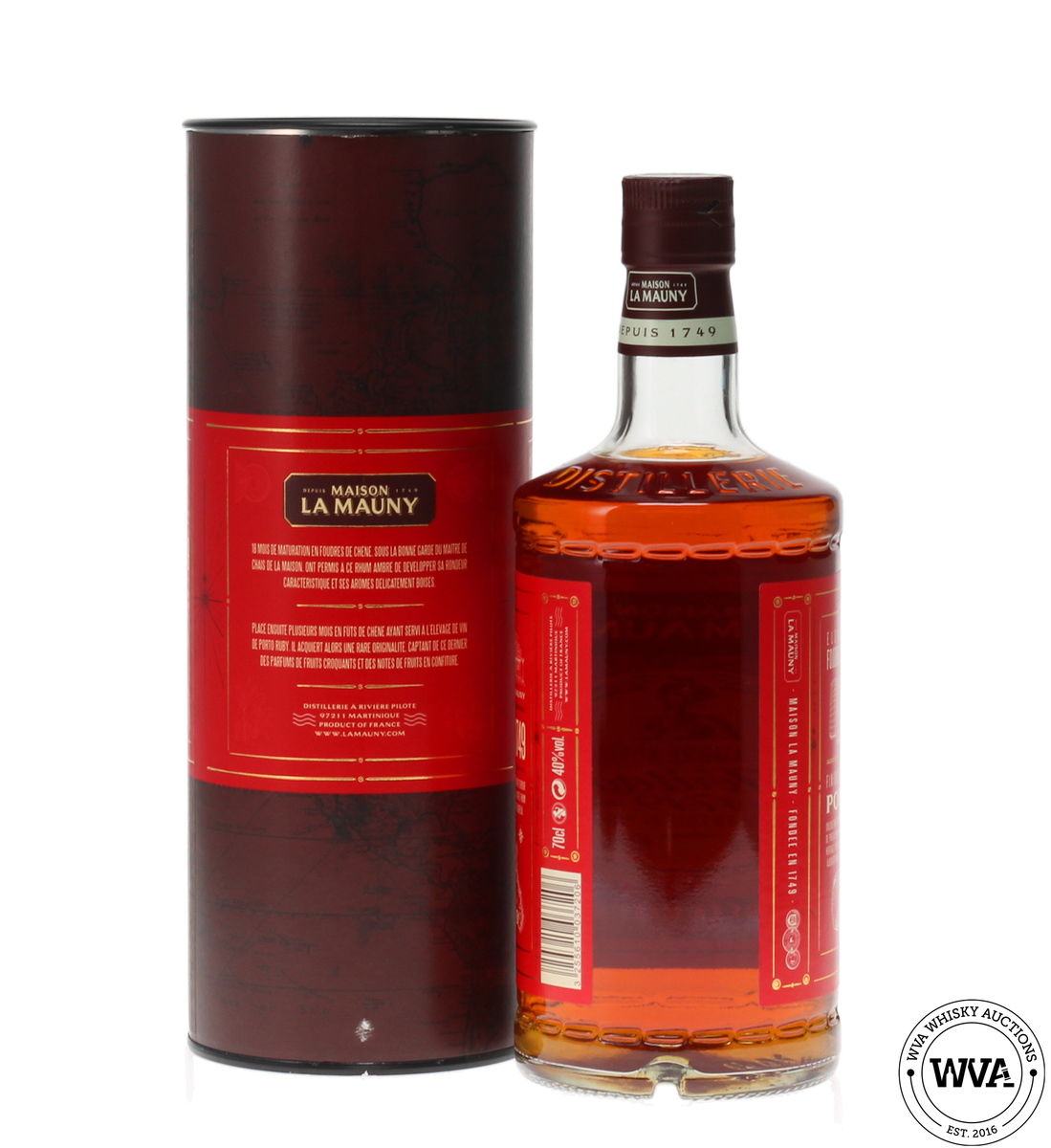 MAISON LA MAUNY RHUM AMBRE AGRICOLE HERITAGE