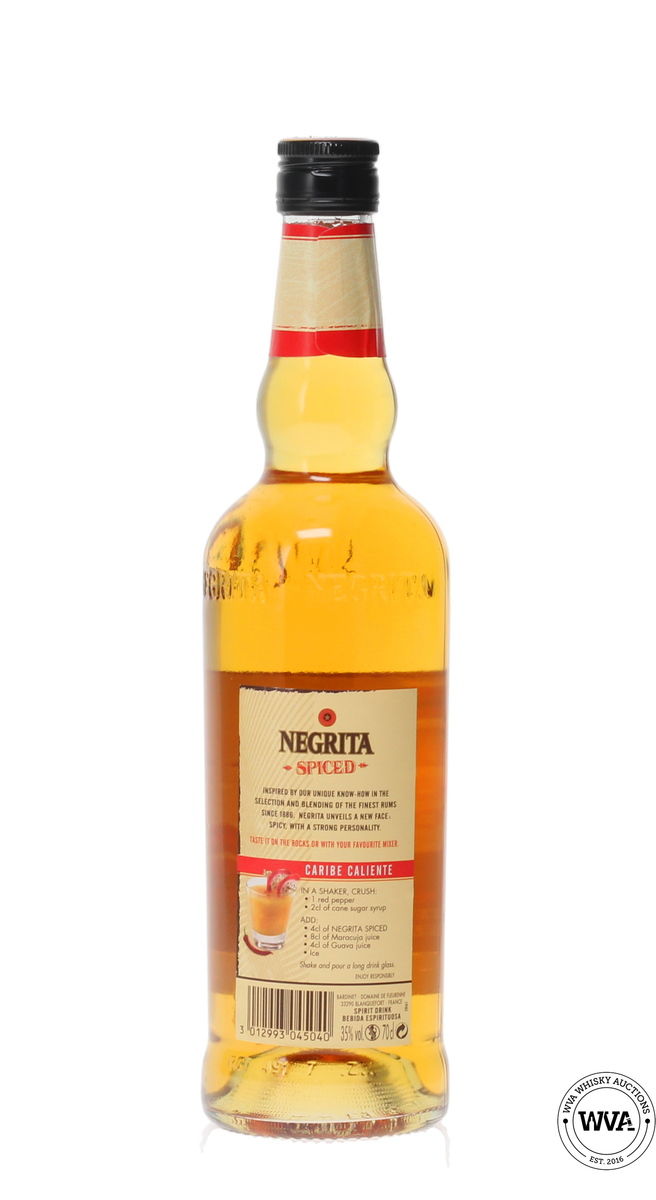 NEGRITA SPICED GOLDEN SPIRIT DRINK