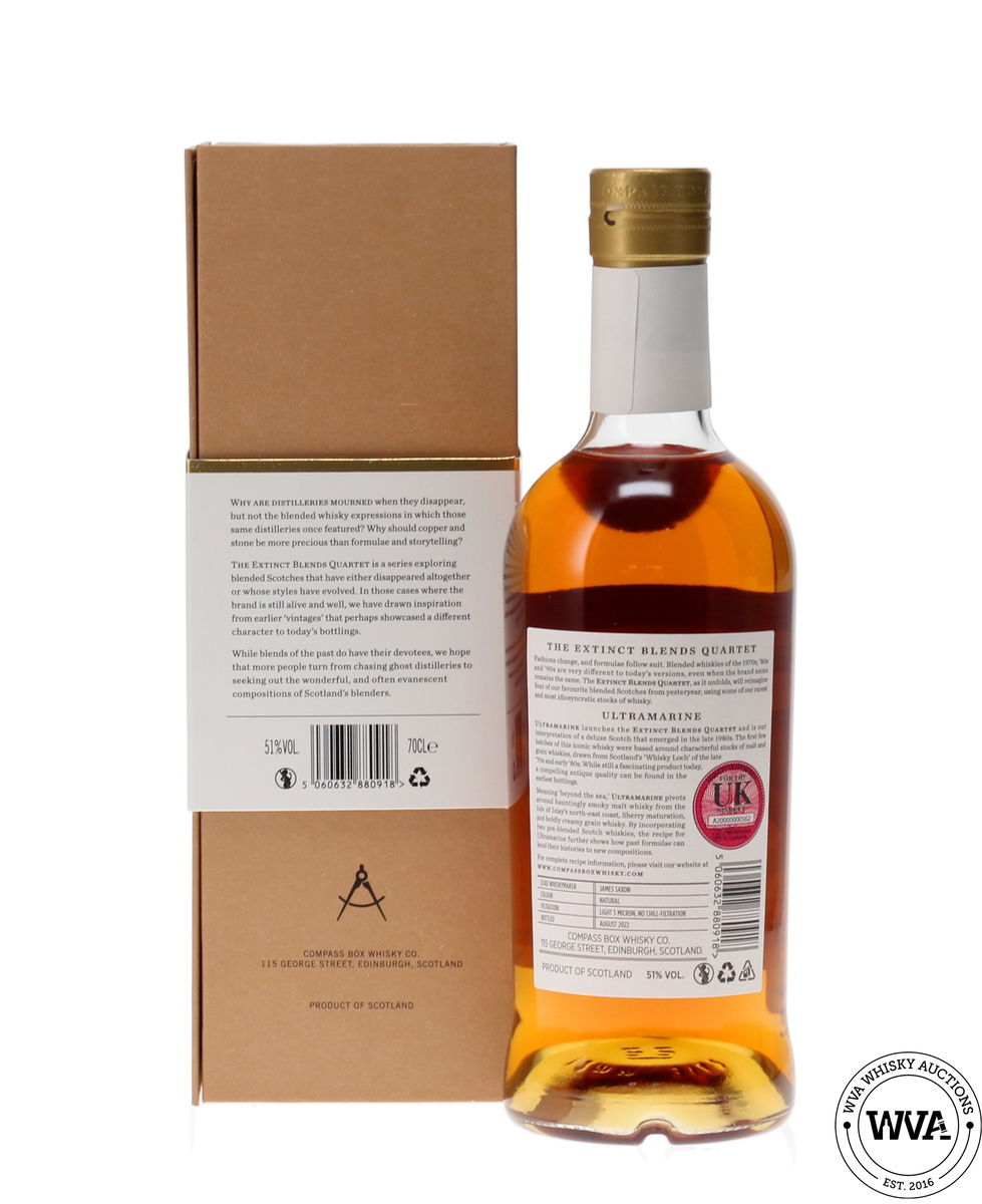 COMPASS BOX  ULTRAMARINE - THE EXTINCT BLENDS QUARTET