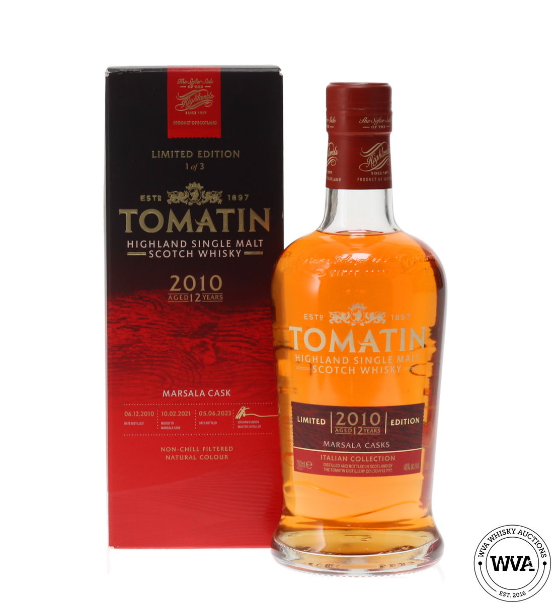 TOMATIN 12 YEAR OLD 2010 MARSALA CASKS - ITALIAN COLLECTION 2023