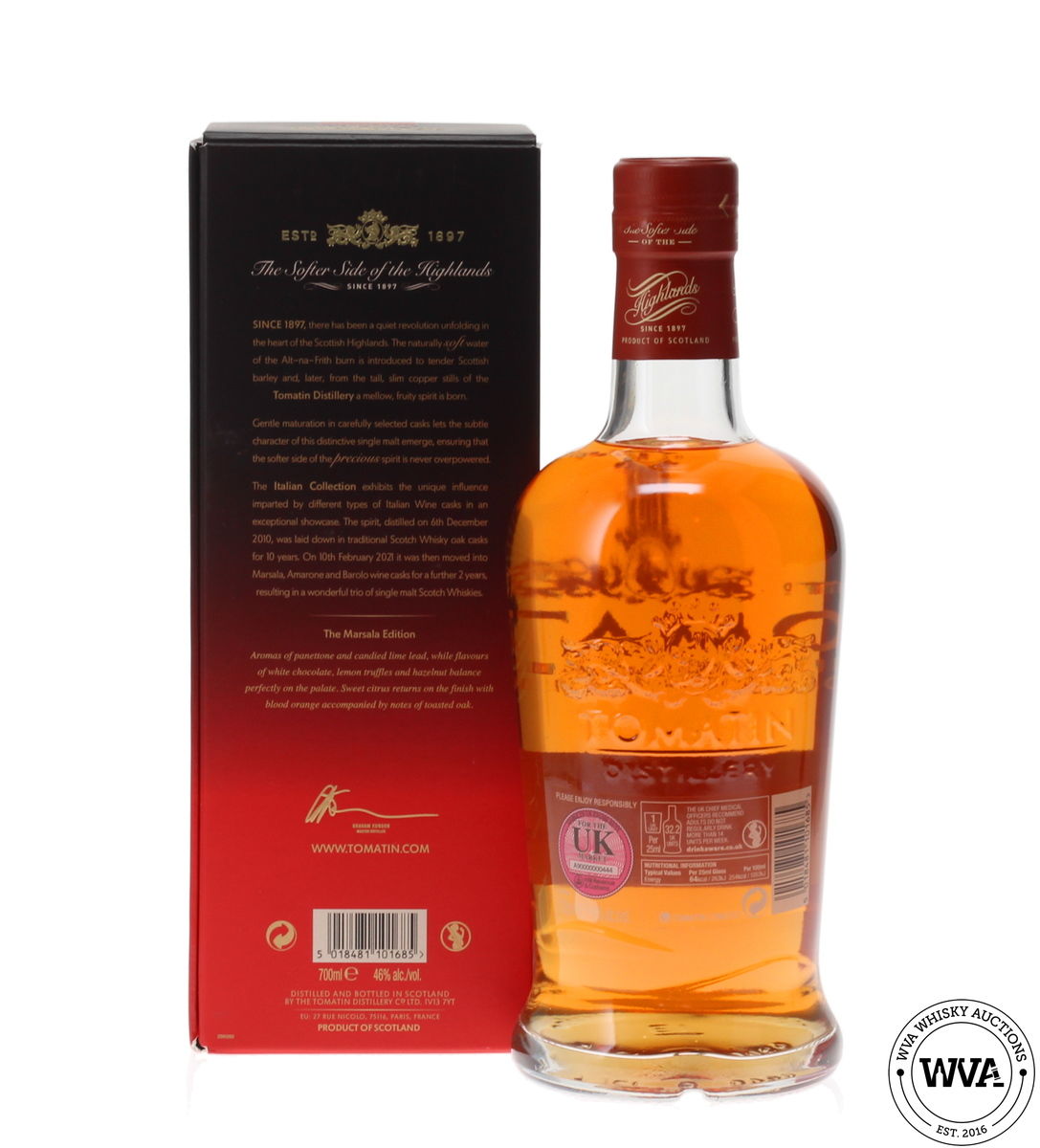 TOMATIN 12 YEAR OLD 2010 MARSALA CASKS - ITALIAN COLLECTION 2023