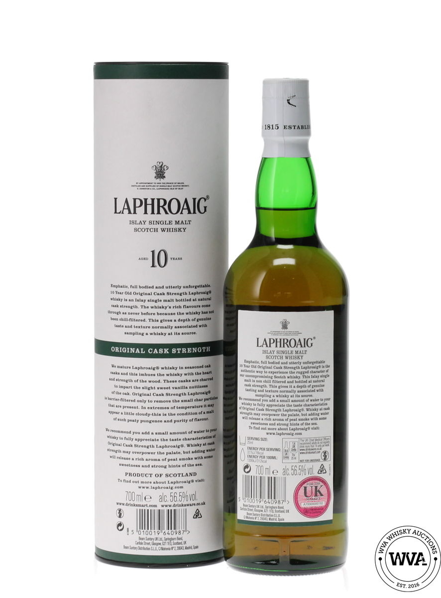 LAPHROAIG 10 YEAR OLD 2021 BATCH #015 ORIGINAL CASK STRENGTH
