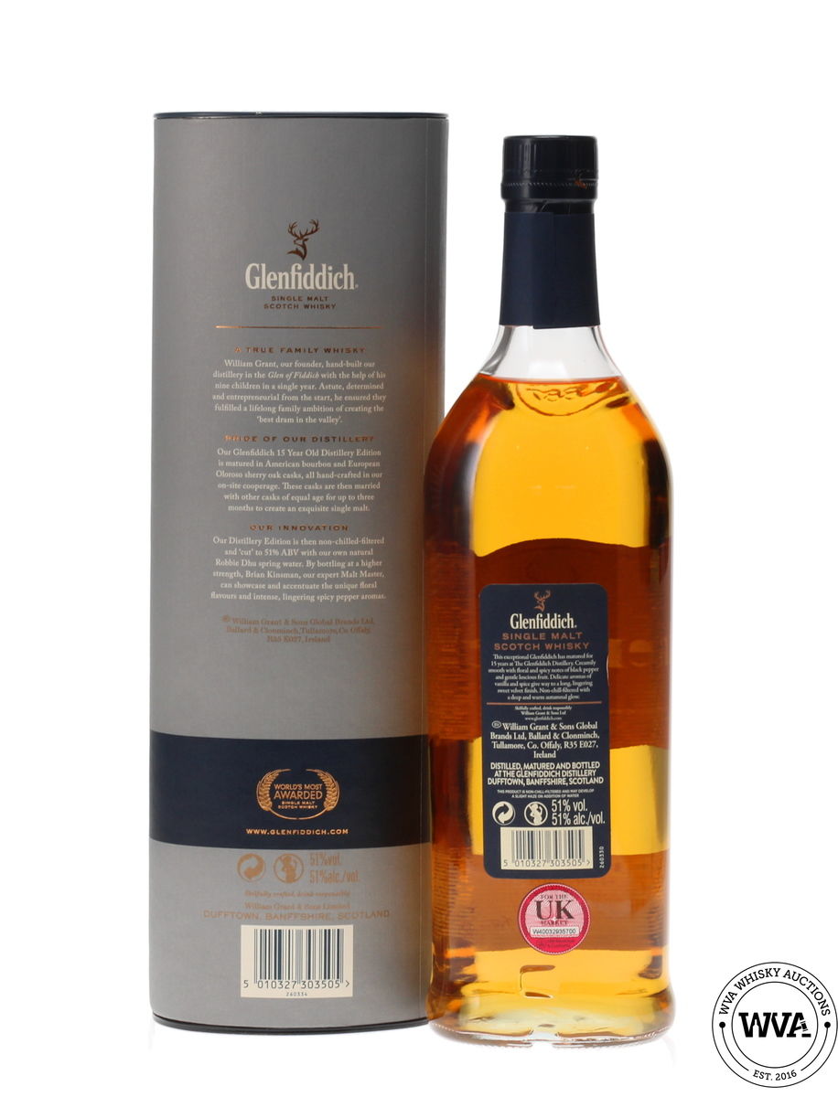 GLENFIDDICH 15 YEAR OLD DISTILLERY EDITION