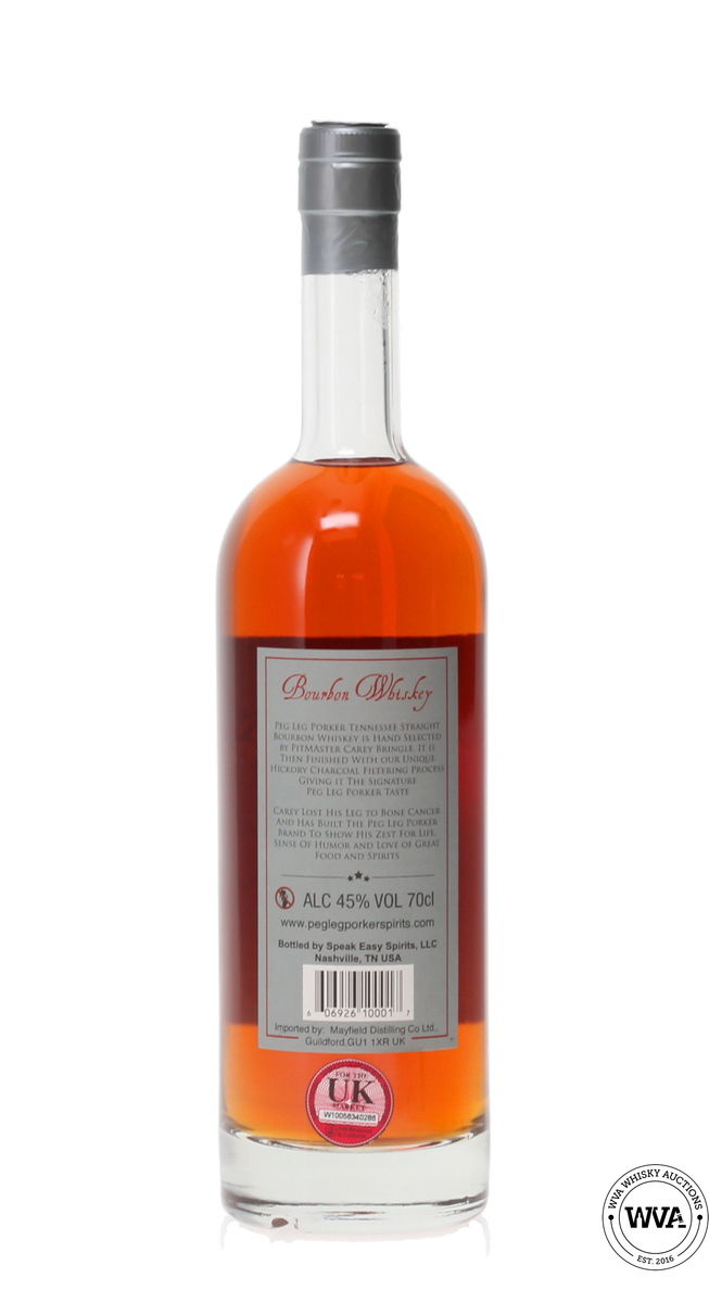 PEG LEG PORKER 8 YEAR OLD BOURBON WHISKEY