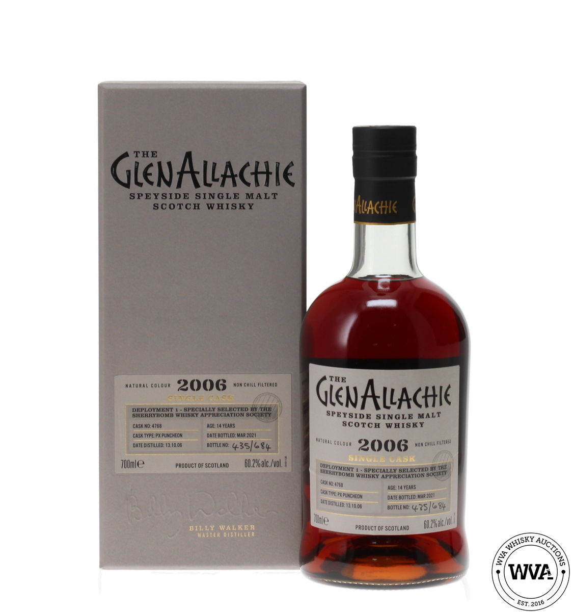 GLENALLACHIE 2006 SINGLE CASK 14 YEAR OLD #4768