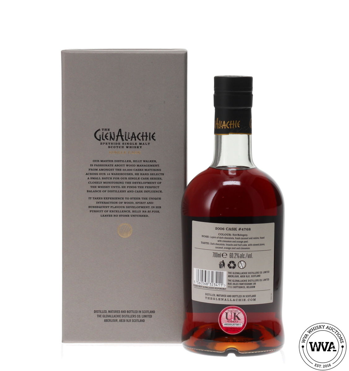 GLENALLACHIE 2006 SINGLE CASK 14 YEAR OLD #4768
