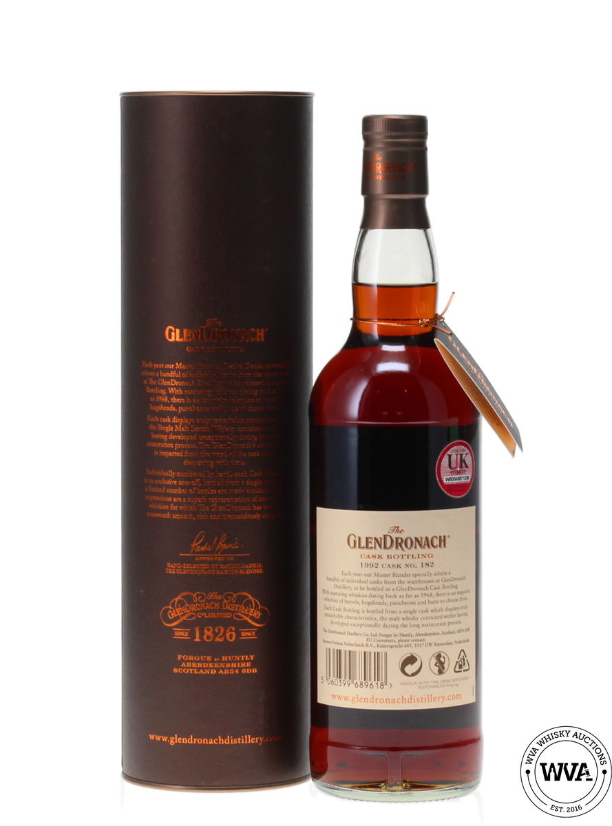 GLENDRONACH 27 YEAR OLD 1992 SINGLE CASK #182