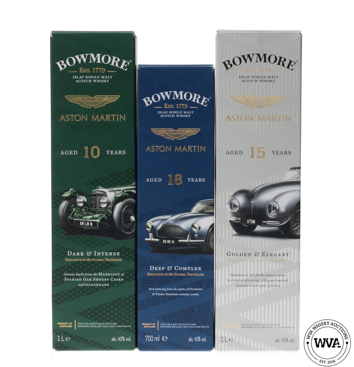 BOWMORE - ASTON MARTIN - EDITIONS 1,2 & 3