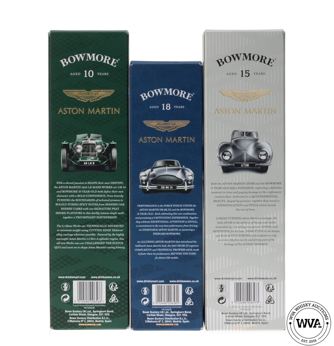 BOWMORE - ASTON MARTIN - EDITIONS 1,2 & 3
