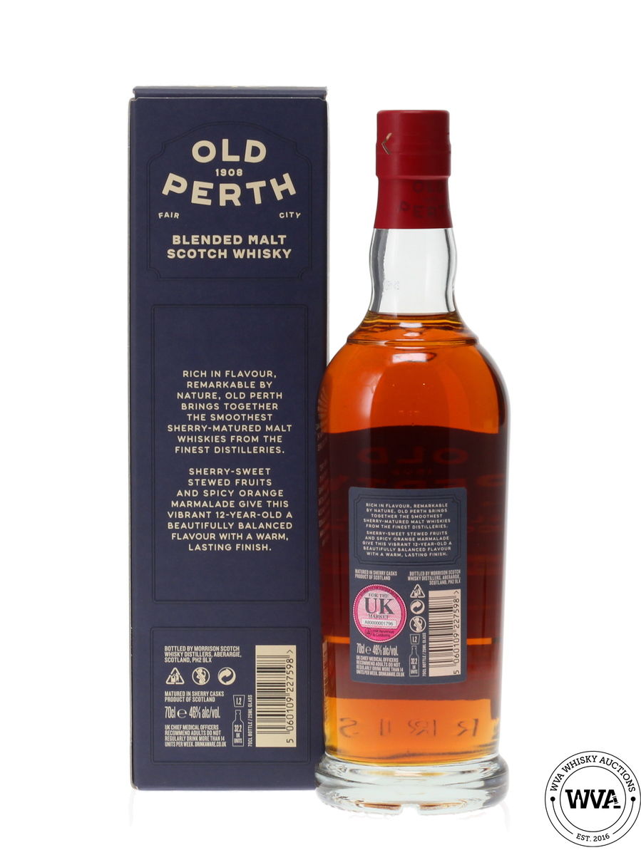 OLD PERTH 12 YEAR OLD BLENDED MALT SCOTCH WHISKY