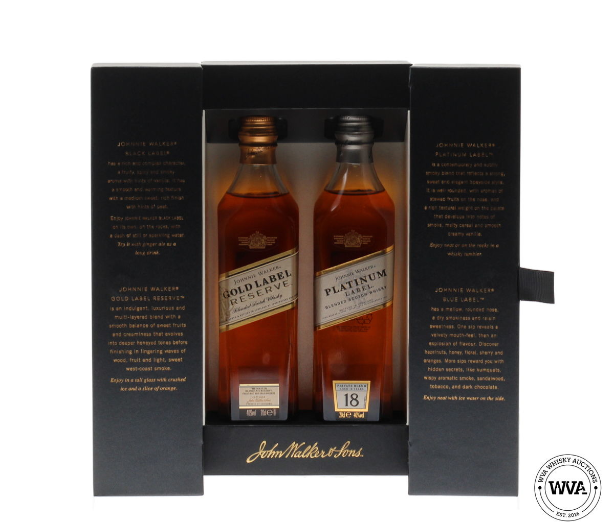 JOHNNIE WALKER COLLECTION 4x20cl
