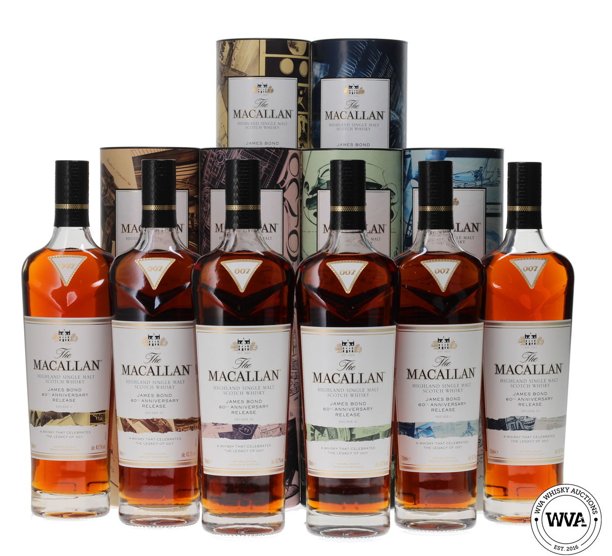 MACALLAN JAMES BOND 60TH ANNIVERSARY - DECADES I - VI