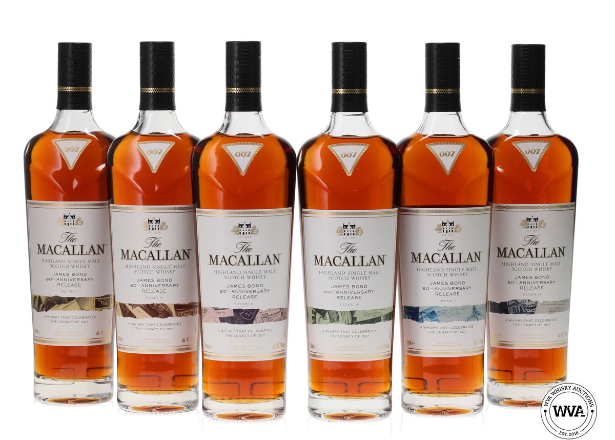 MACALLAN JAMES BOND 60TH ANNIVERSARY - DECADES I - VI