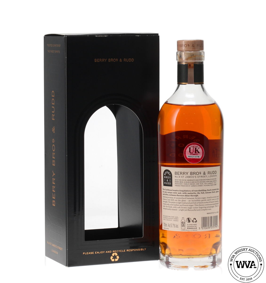 TRINIDAD TEN CANE RUM 2012 SINGLE CASK BERRY BROS & RUDD