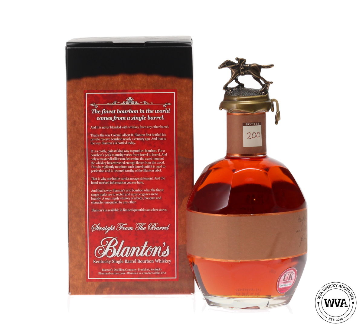 BLANTONS STRAIGHT FROM THE BARREL - DUMPED 2023