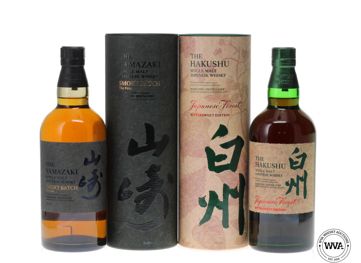 YAMAZAKI SMOKY BATCH - THE FIRST / HAKUSHU JAPANESE FOREST BITTERSWEET EDITION