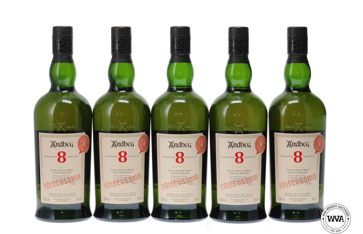 ARDBEG 8 YEAR OLD "FOR DISCUSSION" COMMITTEE RELEASE (5x70cl)