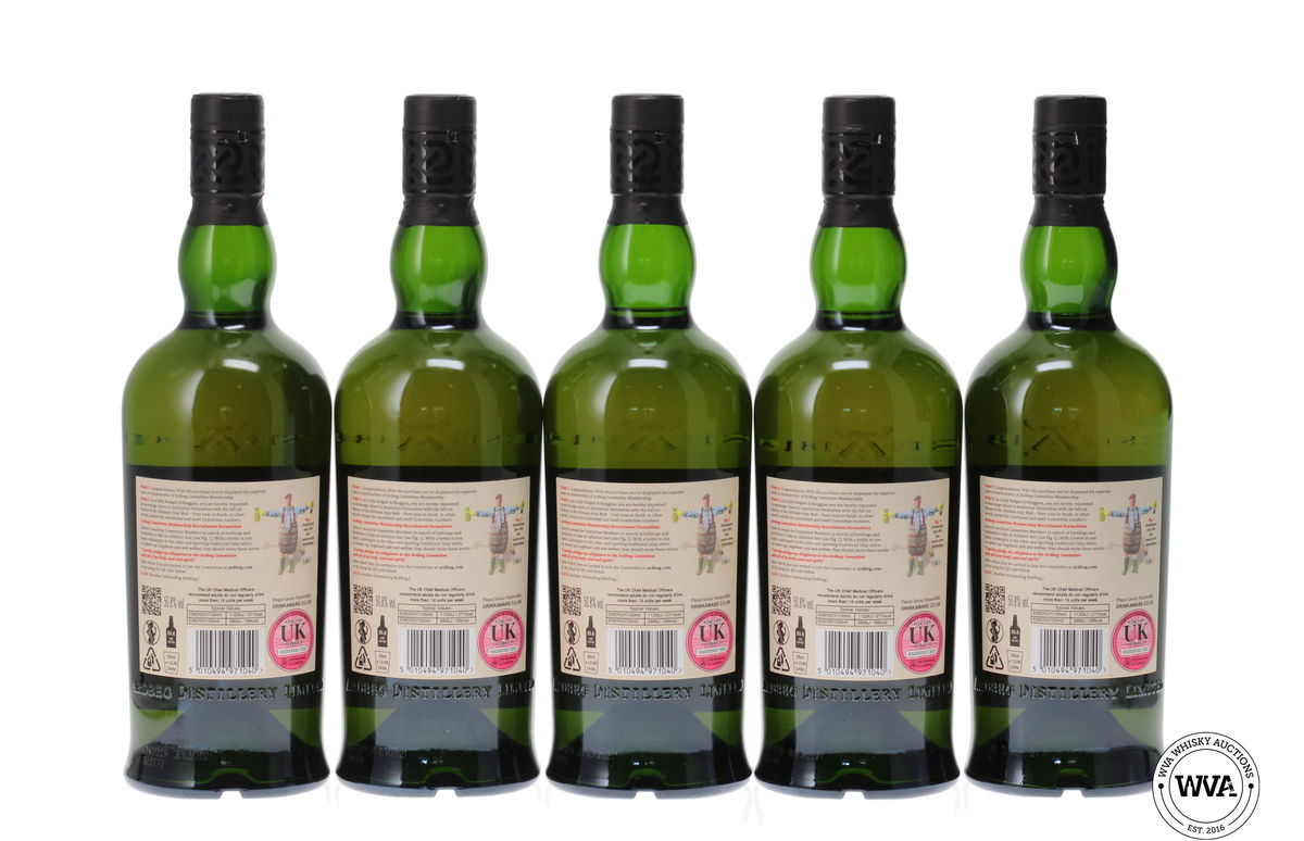 ARDBEG 8 YEAR OLD "FOR DISCUSSION" COMMITTEE RELEASE (5x70cl)