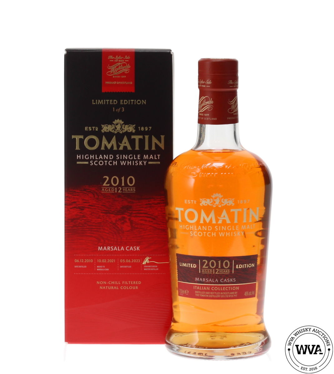TOMATIN 12 YEAR OLD 2010 MARSALA CASKS - ITALIAN COLLECTION 2023