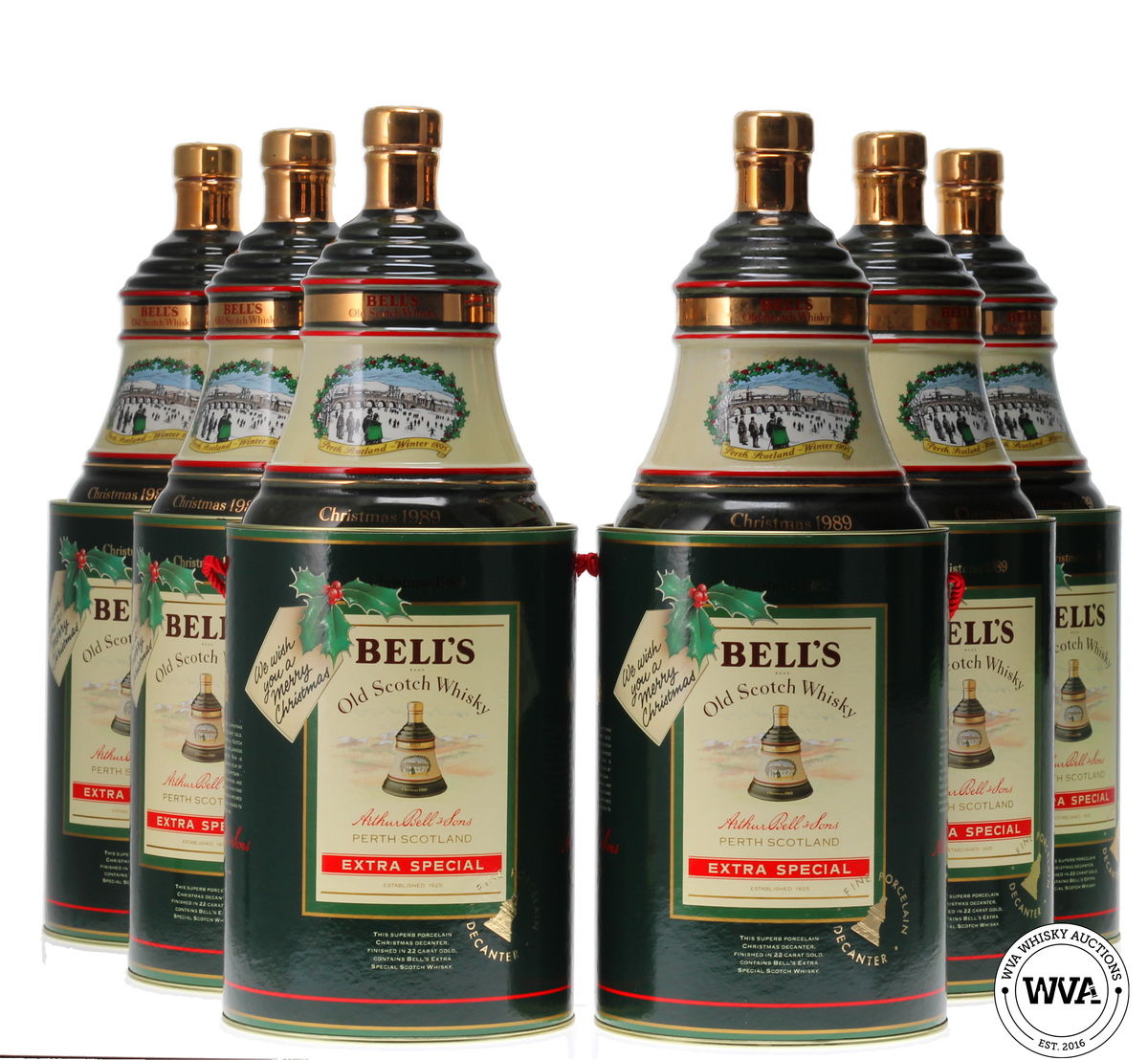 BELLS DECANTER CHRISTMAS 1989 (6X75CL FULL CASE)